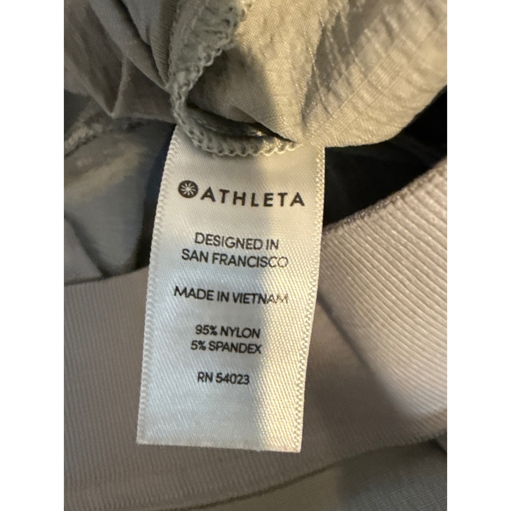 Athleta Trekkie Ankle Pants Women 4 Gray Ripstop Hiking Outdoor 291743 - Picture 6 of 8